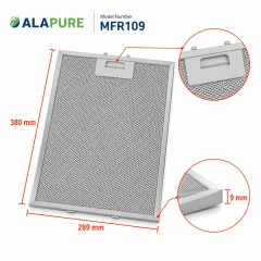 Alapure Metallfilter passend für Elica 380x290mm GF03RB