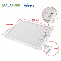 Alapure Metallfilter geeignet für Best 80877665 342x285x8mm Metallfilter