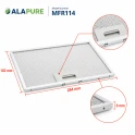 Alapure Metallfilter geeignet für AEG 80877228 182x284mm