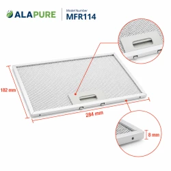 Alapure Metallfilter geeignet für Best 80877228 182x284mm