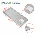 Alapure Metallfilter geeignet für Zanussi 4055348199 124x254x8mm