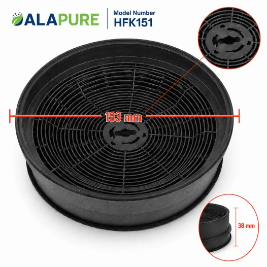 Alapure Aktivkohlefilter geeignet für Airlux 89000751 / D180 / 34468 / CR300 / CHF180/B