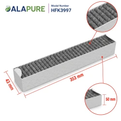 Alapure HFK3997 Passend für Miele Kohlefilter DKF30-P / 11662790