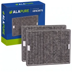 Alapure HFK3975 Kompatibel mit Miele Kohlefilter DKF19-P / FWKM-1423 (2 Stück)