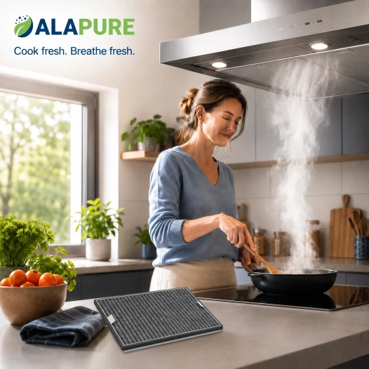 Alapure HFK3975 Kompatibel mit Miele Kohlefilter DKF19-P / FWKM-1423 (2 Stück)