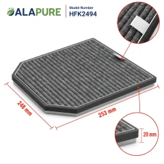 Alapure HFK2494 Passend für Miele Kohlefilter DKF9-P