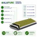 Alapure HFK8701 CleanAir Plus Aktivkohlefilter geeignet für 11041790 / 17005414 / DWZ0AK0A0 / CZ51AIB1X6