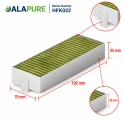 Alapure CleanAir Aktivkohlefilter geeignet für Neff 17007439 / Z821VR1