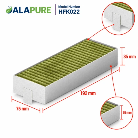 Alapure CleanAir Aktivkohlefilter geeignet für Neff 17007439 / Z821VR1