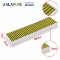Alapure CleanAir Aktivkohlefilter geeignet für Bosch 17004573 / DSZ1JC1B1