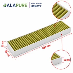 Alapure CleanAir Aktivkohlefilter geeignet für Gaggenau CA282110 / 17000822