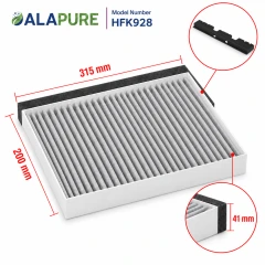 Alapure CleanAir Aktivkohlefilter geeignet für Siemens 11049702 / 11026771 / LZ53451