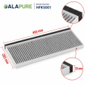 Alapure CleanAir Aktivkohlefilter geeignet für Siemens 17006837 / 11025805 / LZ45510