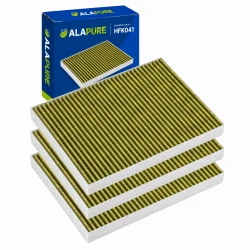 Alapure CleanAir Plus Kohlefilter passend für Siemens 11034226 / 17004041 / LZ21JXB16 (3 St.)