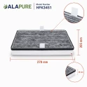 Alapure HFK3451 Passend für Miele Kohlefilter DKF36-P