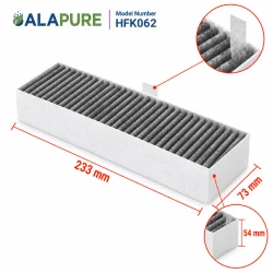 Alapure geeignet für Aktivkohlefilter TÄCKNAN IKEA 300 / 406.502.12 (2 Stk.)