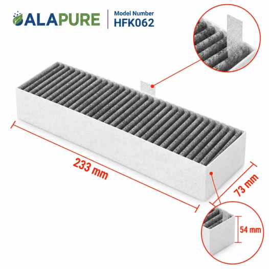 Alapure geeignet für Aktivkohlefilter TÄCKNAN IKEA 300 / 406.502.12 (2 Stk.)