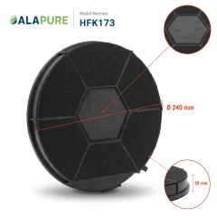 Alapure Aktivkohlefilter geeignet für WPRO Typ 28 / CHF28/1 / CHF289B