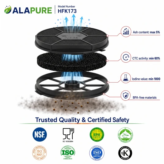 Alapure Aktivkohlefilter geeignet für WPRO Typ 28 / CHF28/1 / CHF289B
