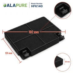 Alapure Aktivkohlefilter geeignet für Beko KF9188065385 / 9188065385