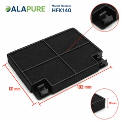 Alapure Aktivkohlefilter geeignet für Zanker MCFE05 / 9029800498 / EFF70