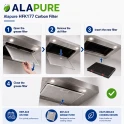 Alapure Aktivkohlefilter geeignet für DeDietrich 72X3406