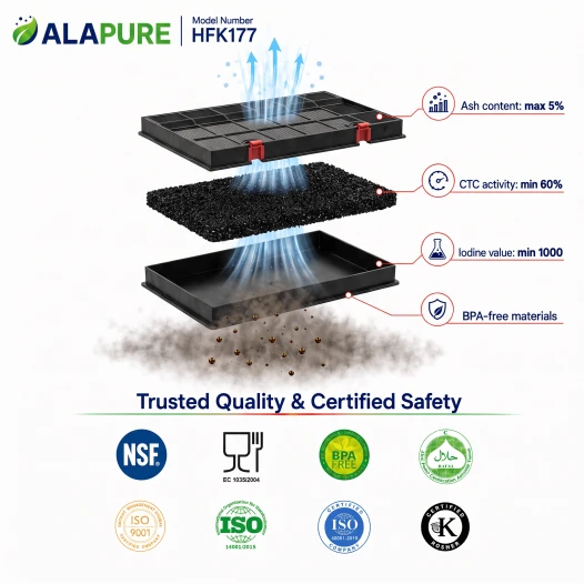 Alapure Aktivkohlefilter geeignet für DeDietrich 72X3406