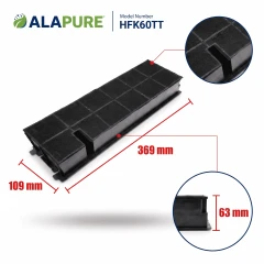 Alapure Aktivkohlefilter geeignet für AEG MCFE18ST / 9029801199 / Type 60 / MCFE18