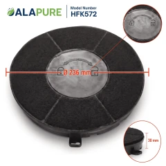 Alapure Aktivkohlefilter geeignet für Whirlpool AMC037 / 480122101262