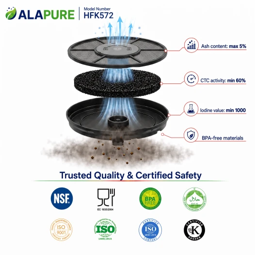 Alapure Aktivkohlefilter geeignet für Atag ACC926 / 724100