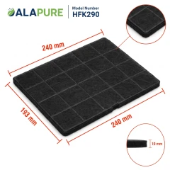 Alapure Aktivkohlefilter geeignet für Zanussi ECFB01ST / 9029798767 / ECFB01