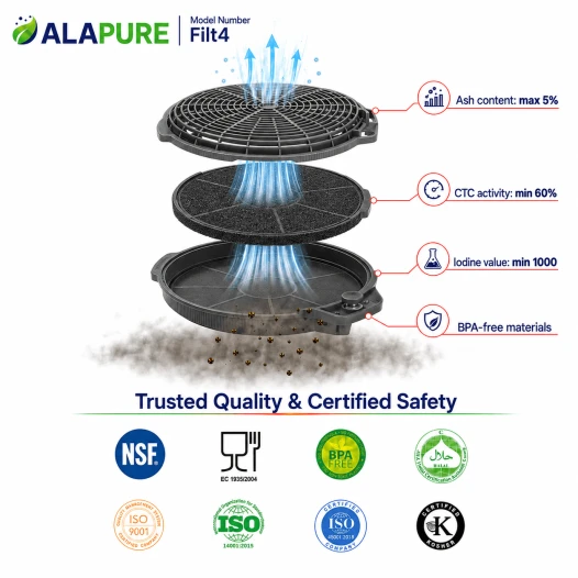 Alapure Aktivkohlefilter geeignet für CATA 02859394 / CARBFILT4