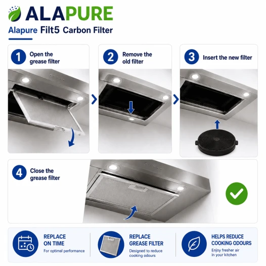 Alapure Aktivkohlefilter geeignet für B&Q / CARBFILT5 / ART00809