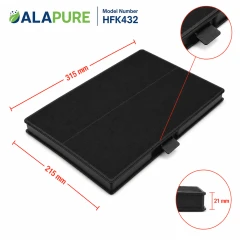Alapure Aktivkohlefilter geeignet für Bosch 11026771 / DHZ5346 / 00705432 / 705432