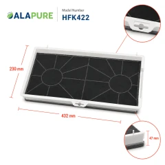 Alapure Aktivkohlefilter geeignet für Constructa 00465577 / CZ5155X0