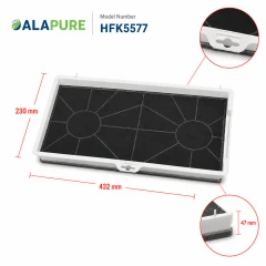 Alapure Aktivkohlefilter geeignet für Balay 00465577 / 465577