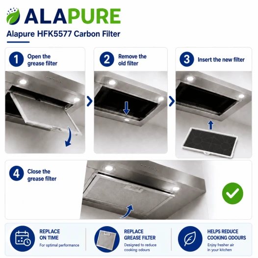Alapure Aktivkohlefilter geeignet für Balay 00465577 / 465577