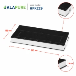 Alapure Aktivkohlefilter geeignet für Gaggenau 00434229 / DHZ4506 / KF280001 / 434229