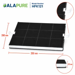 Alapure Aktivkohlefilter geeignet für Bosch 00351210 / 351210 / DHZ5160