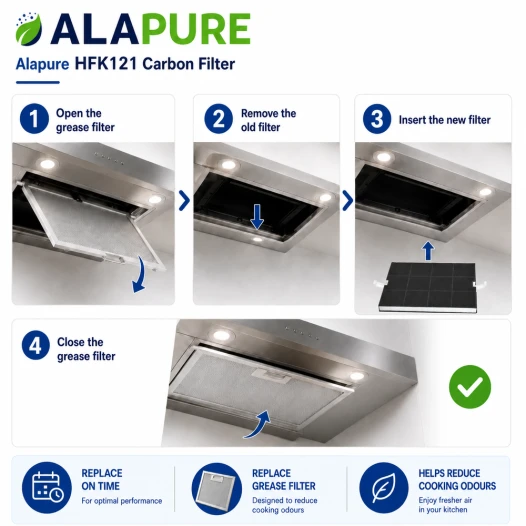 Alapure Aktivkohlefilter geeignet für Gaggenau 00351210 / 351210 / AA001010 / KF600090