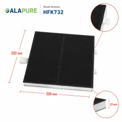 Alapure Aktivkohlefilter geeignet für Gaggenau 00360732 / 360732 / AA260112