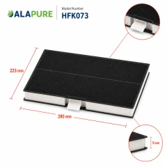 Alapure Aktivkohlefilter geeignet für Bosch 00744073 / 744073 / DHZ5285