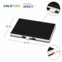 Alapure Aktivkohlefilter geeignet für Neff  00744077 / 00669659 / 744077