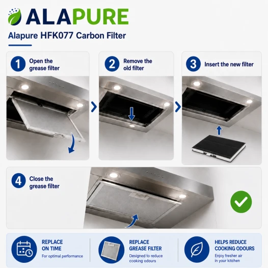 Alapure Aktivkohlefilter geeignet für Neff  00744077 / 00669659 / 744077