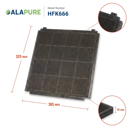 Alapure Kohlefilter passend für Blaupunkt Kohlefilter 5Z9110X1