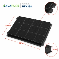 Alapure Aktivkohlefilter geeignet für Airforce AFFCA238