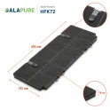 Alapure Kohlefilter geeignet für Electrolux MCFB82ST / 9029865806