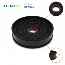 Alapure Aktivkohlefilter geeignet für Sauter KFC6918 / 35602061 (2St.)