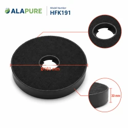 Alapure OdourClean Kohlefilter passend für Juno JDWK907S3 (2 Stück)