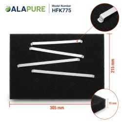 Alapure Aktivkohlefilter geeignet für Brandt 74X2375 (2 Stück)